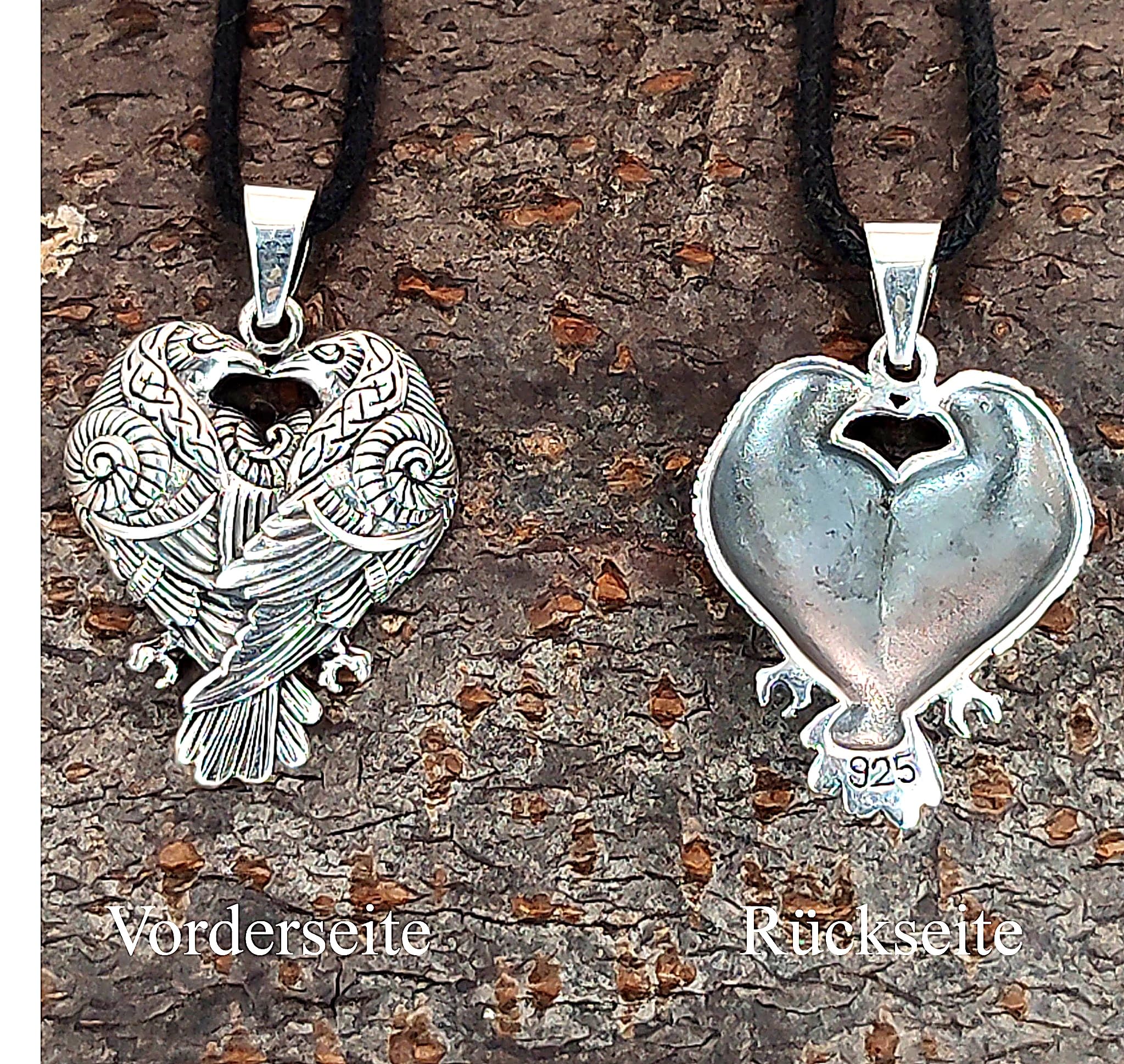 Kiss of Leather Raben Anhänger aus 925 Sterling Silber Nr. 408