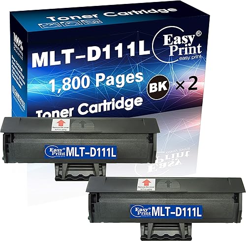EASYPRINT - Cartucho de tóner compatible con T111L (1800 páginas de impresión) para Samsung MLT-D111L, utilizado para impresoras M2020, M2022,