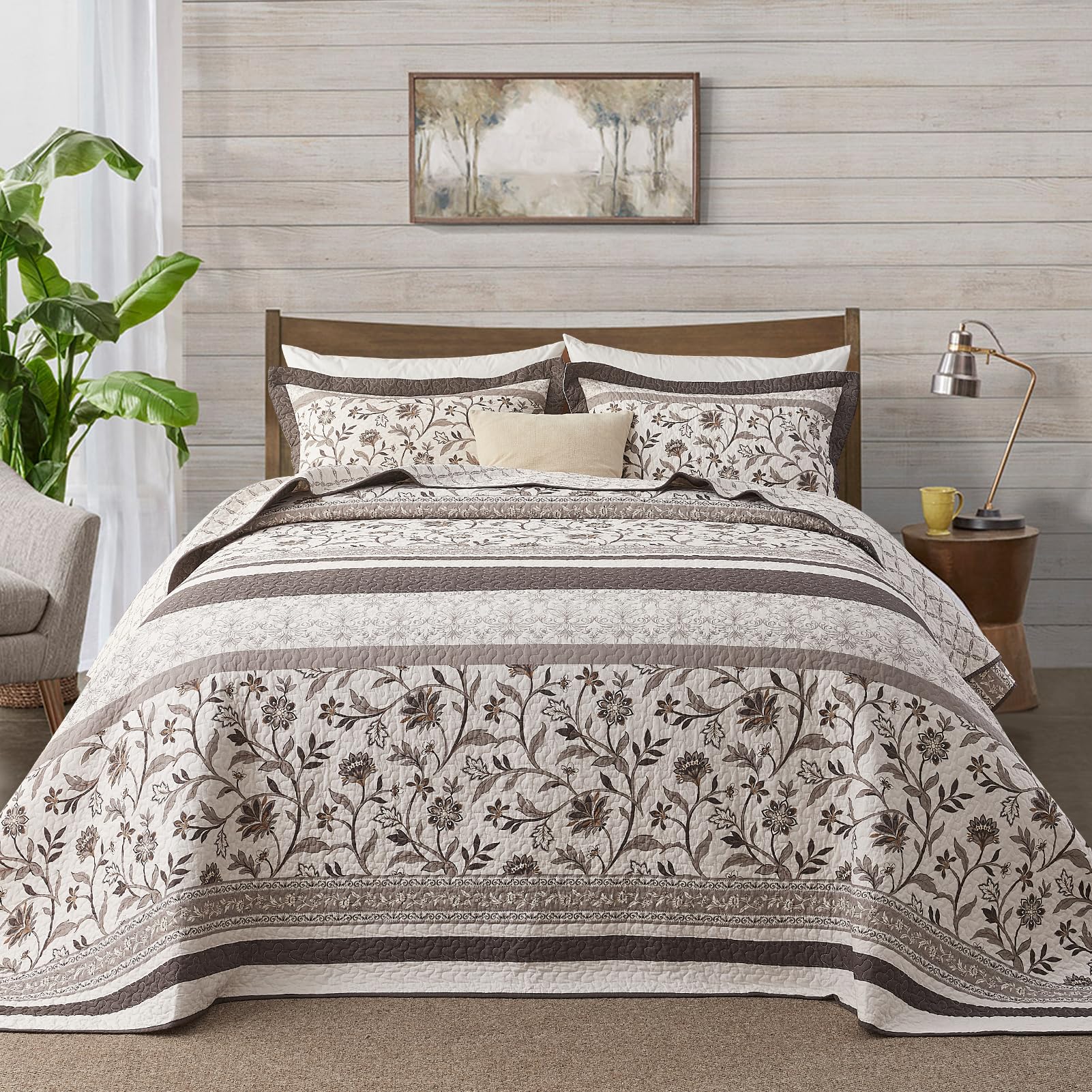 Photo 1 of FineStichery Oversized King Bedspreads 128x120, California King Quilt Set