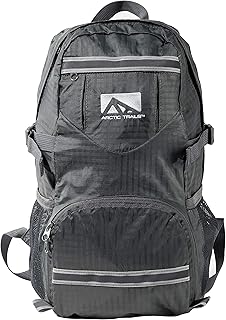 Franklin Sports Arctic Trails Lightweight Packable Durable Travel Hiking Backpack Daypack Outdoor Compact Foldable Design