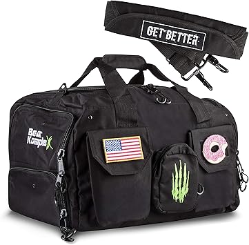 organized duffel bag