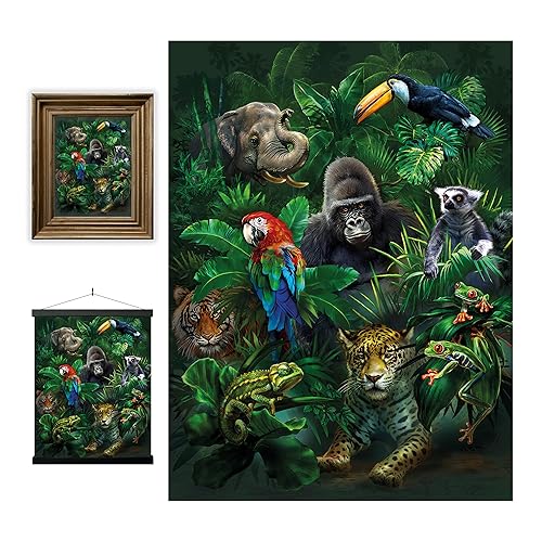 3D LiveLife Lenticular Pictures - Jungle Pals from Deluxebase. 12x16in