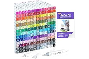 Alcohol Markers, Dual Tips Permanent 205 Colors Art Drawing Markers for Kids...
