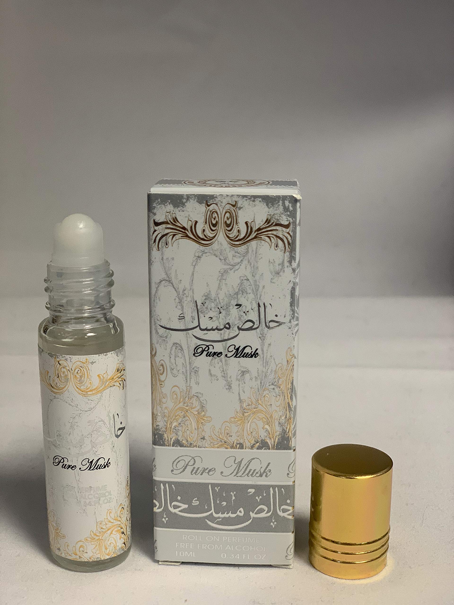 Pure Musk 10ml | Perfume Oil | Attar | Easy Use Roll On | White 