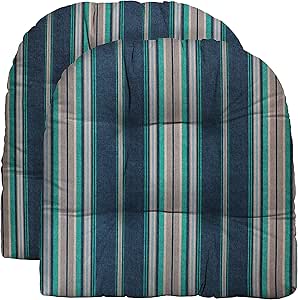 Amazon.com: RSH DECOR: Tufted U-Shape Wicker Seat Cushions Set of 2 ...