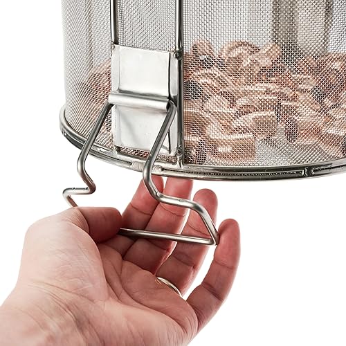 Miniatura 6 de Dip N' Drain - Cesta de limpieza de piezas de acero inoxidable para cubos de 5 galones (cubeta incluida)  Malla de 132 pulgadas, mango oscilante,