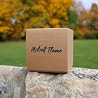 Vista 4 de Velas Canela y manzana crujiente Vela de cera de soja 100% natural para decoración del hogar Altamente perfumada Fragancia premium Hecho a