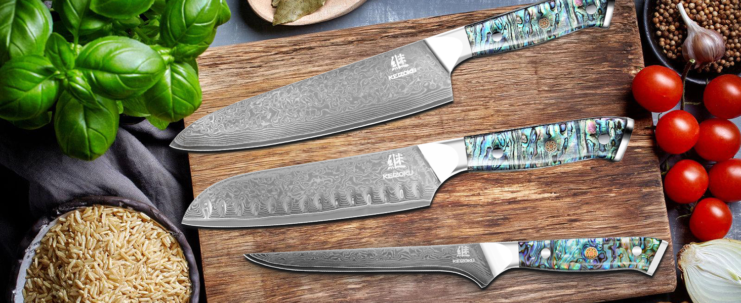 Amazon.com: KEIZOKU Damascus Steel Chef Knife 8 Inch, Japanese