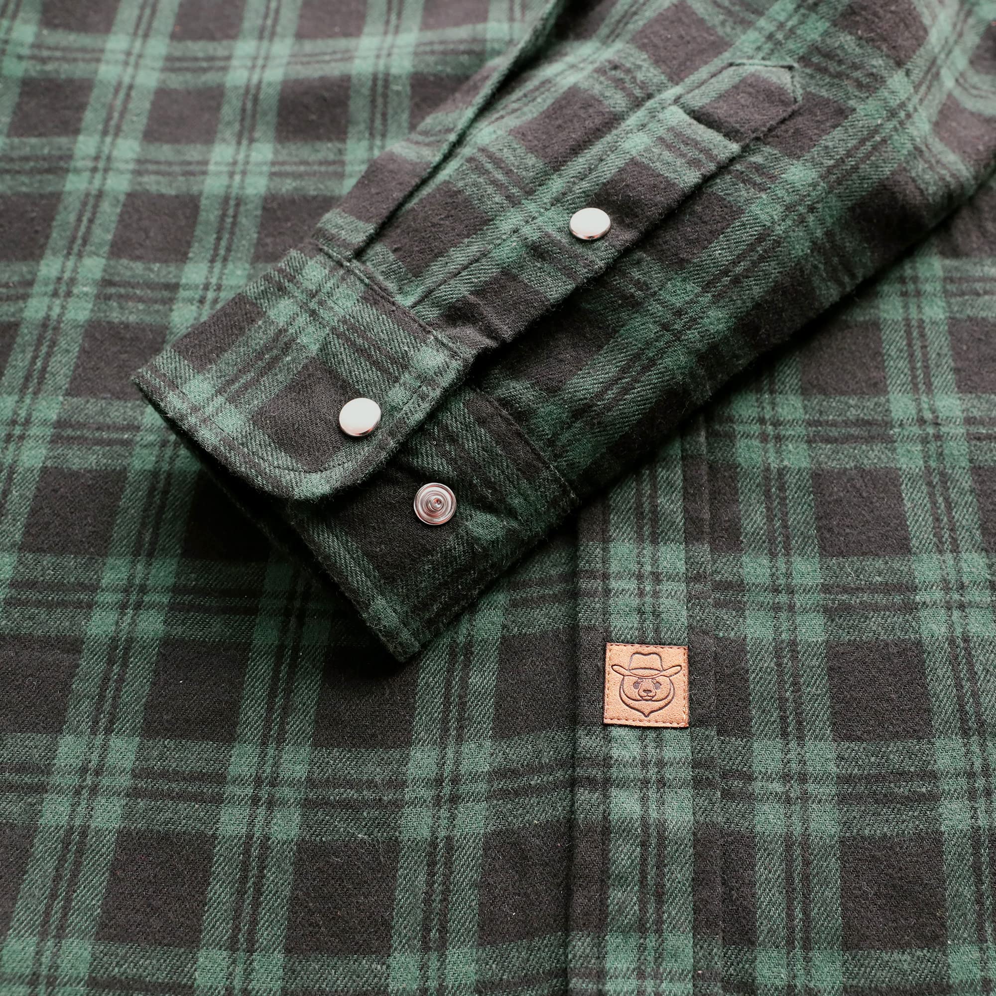 Dubinik® Camicia Flanella Uomo Invernale Camicia Uomo Flanella Cotone Western Cowboy con Bottone Automatico Vintage Quadri