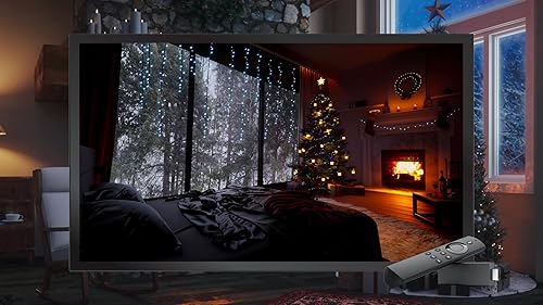 Frosty Logs Harmony Oasis - Queda de neve aconchegante, lareira crepitante e ambiente de vento relax