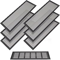 Vista 13 de Cubiertas de ventilación de piso rectangulares, cubierta de rejilla de ventilación de aire, cubierta magnética de malla de ventilación de PVC