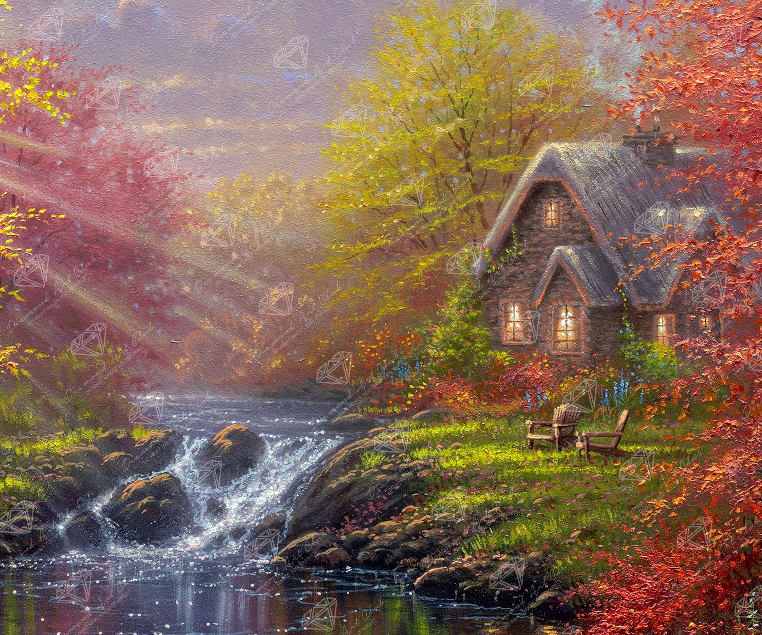 Amazon.com: DIAMOND ART CLUB Golden Cabin Dreams Diamond Art Kits