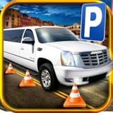 3D Limo Parking Simulator - Real Limousine and Monster Car Driving Test Racing Games Free