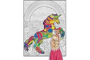 Giant Coloring Poster - The Jumbo Coloring Sheet for Kids and Adults, Wall Coloring Mural