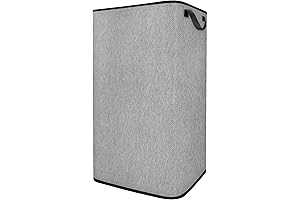 Tall Laundry Basket - SNIGJAT Large Laundry Hamper (80L)