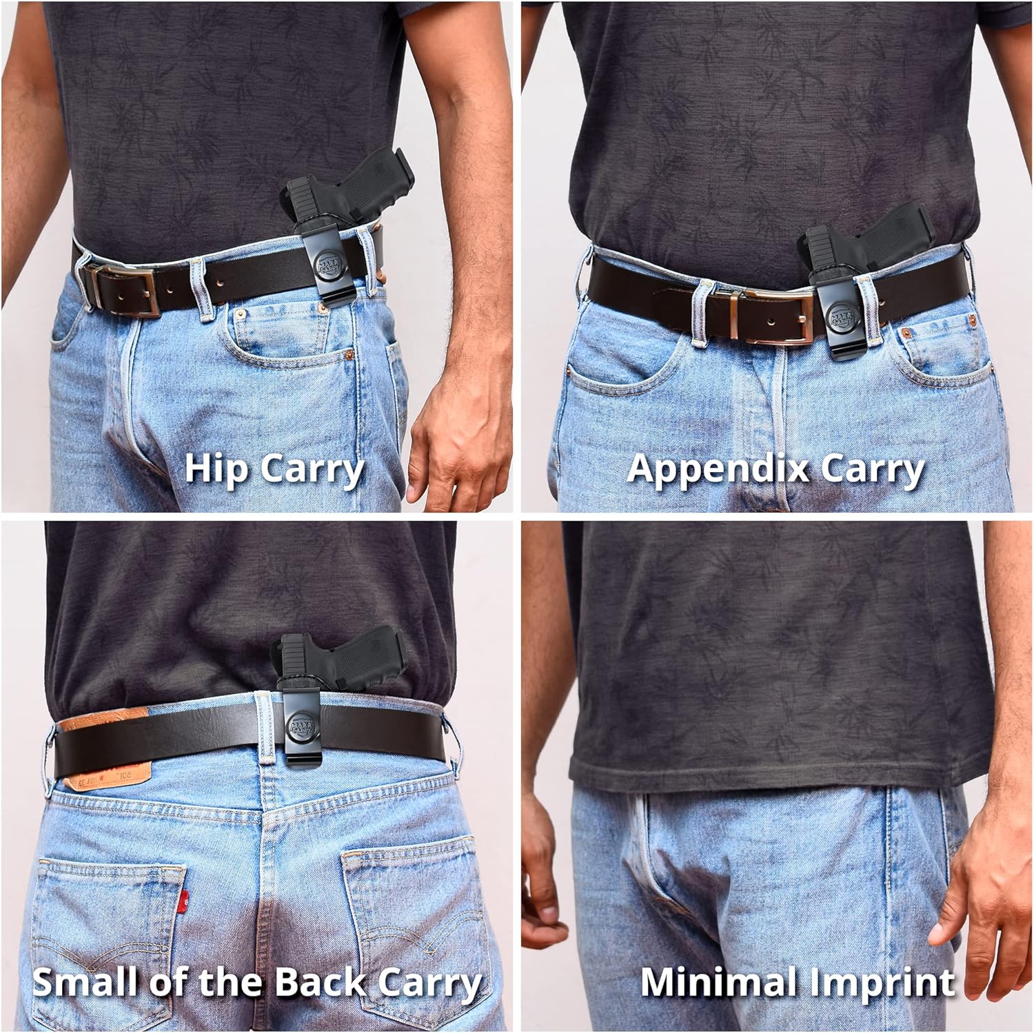 Genuine Leather Iwb Holster for Sig Sauer P938 Pistol - Tactical Handgun Iwb Leather Holster - Comfortable Appendix Everyday Carry - Maxx Carry Holsters