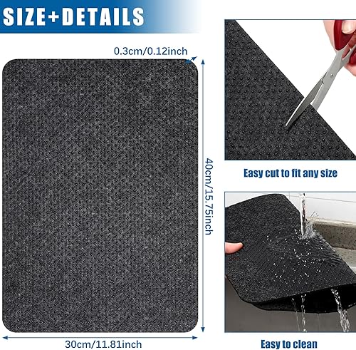 Miniatura 7 de 4 alfombrillas resistentes al calor para freidora de aire, protector de encimera de cocina, almohadillas antideslizantes a prueba de calor,