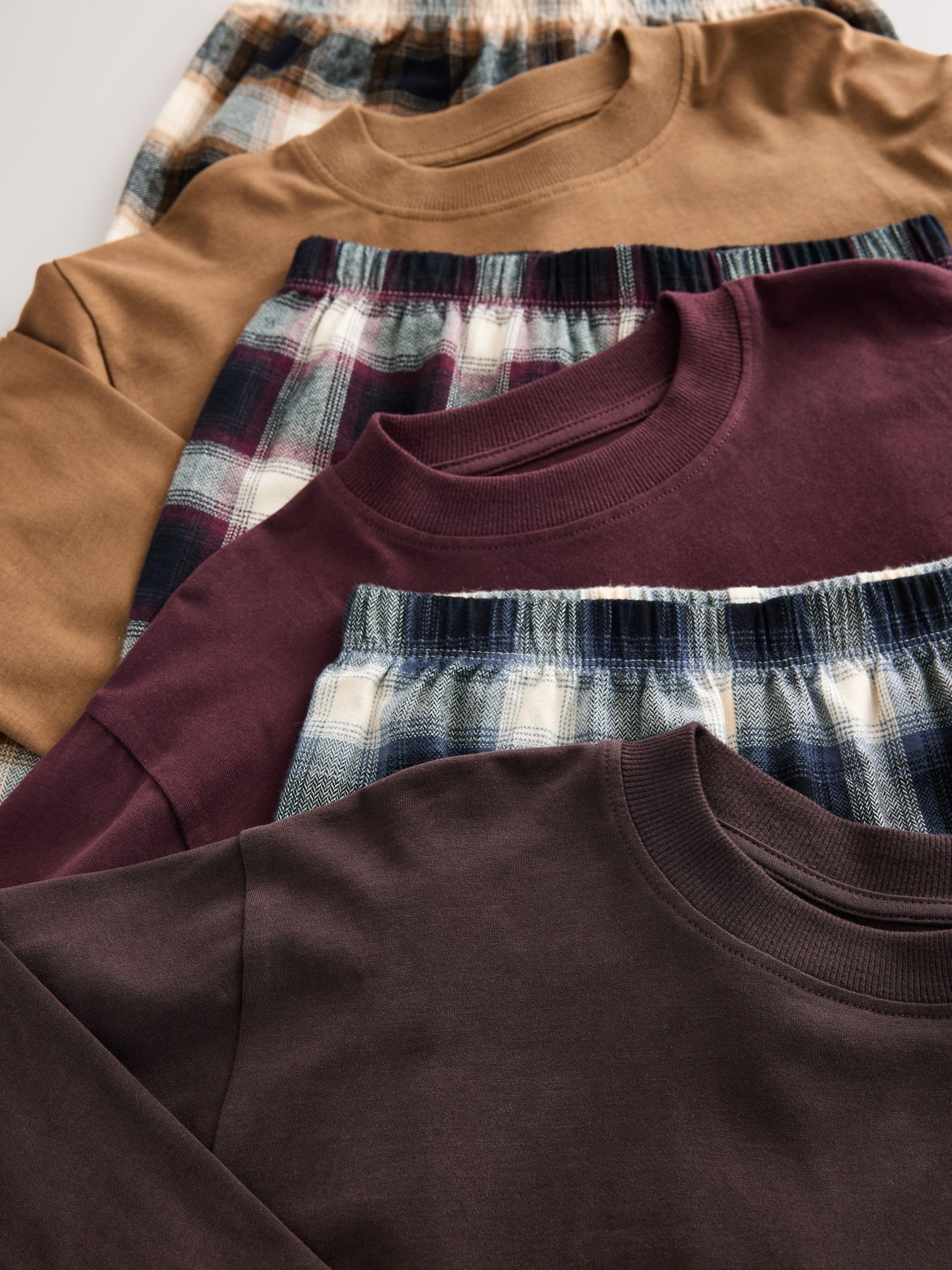 NEXT Jungen Karierte Pyjamas aus Webstoff, 3er-Pack