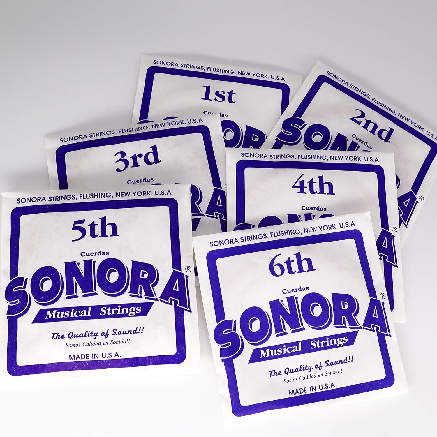 Sonora Strings SN65 Bajo Sexto Strings - Phoshor Bronze Wound - Made In USA