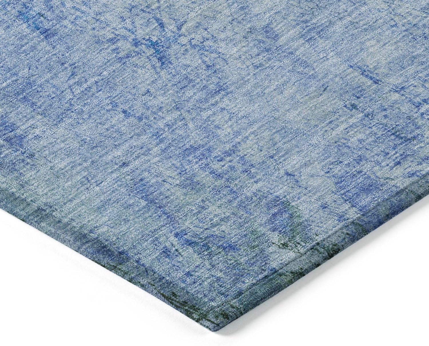 Addison Rugs Chantille ACN1716 Blue 1'8" x 2'6" Indoor/Outdoor, Machine Washable, Easy Clean, Non Shedding, Bedroom, Living Room, Dining Room, Kitchen, Patio Rug