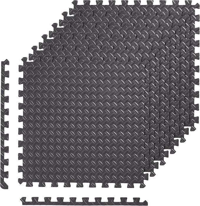 Amazon Basics Interlocking Foam Floor Mat Tiles for Home