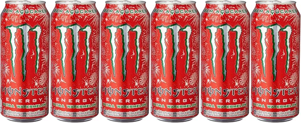 Pack de MONSTER ULTRA WATERMELON LT 473ML 6 unidades