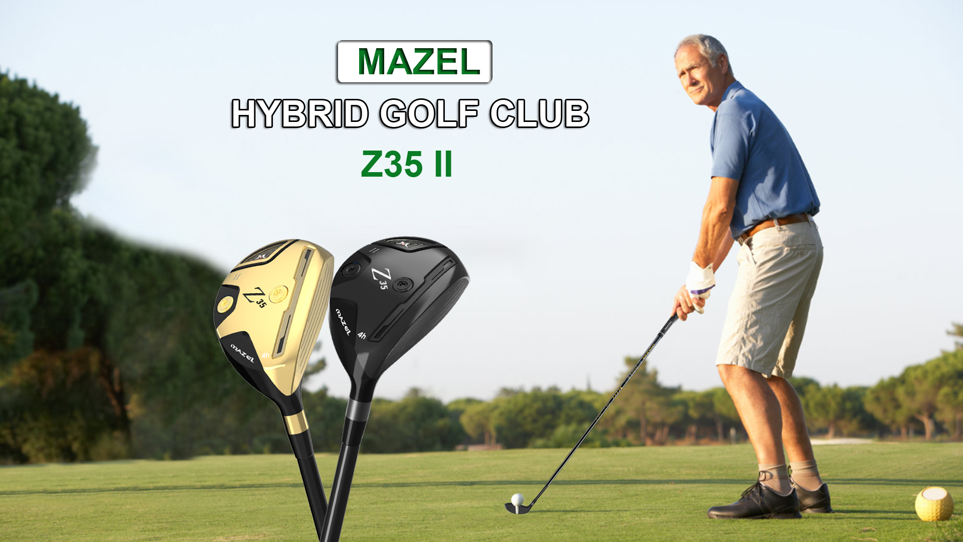 Amazon.com : MAZEL Rescue Hybrid Golf Clubs for Men - 2,3,4,5,6,7