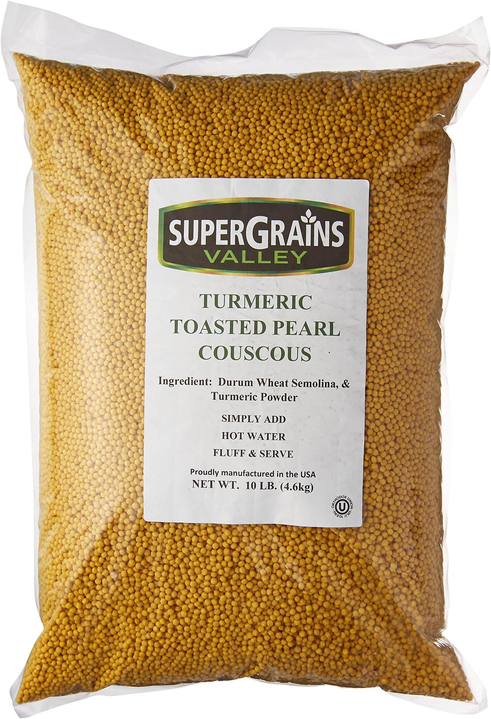 SuperGrains Valley Turmeric Toasted Pearl Couscous