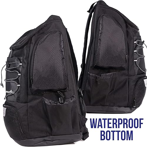 Miniatura 4 de Athletico Mochila de natación - Bolsa de natación con compartimentos húmedos y secos para nadar, playa, campamento, bolsas de piscina con funda para