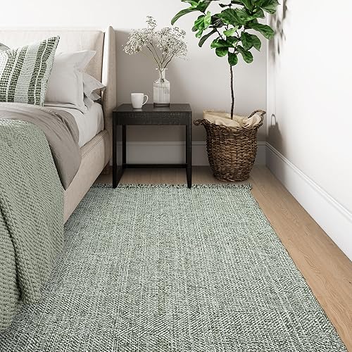 Miniatura 110 de Collive - Tapete de 27 x 43 pulgadas, lavable a máquina, para interiores y exteriores, de bajo perfil, suave algodón tejido a mano, para baño