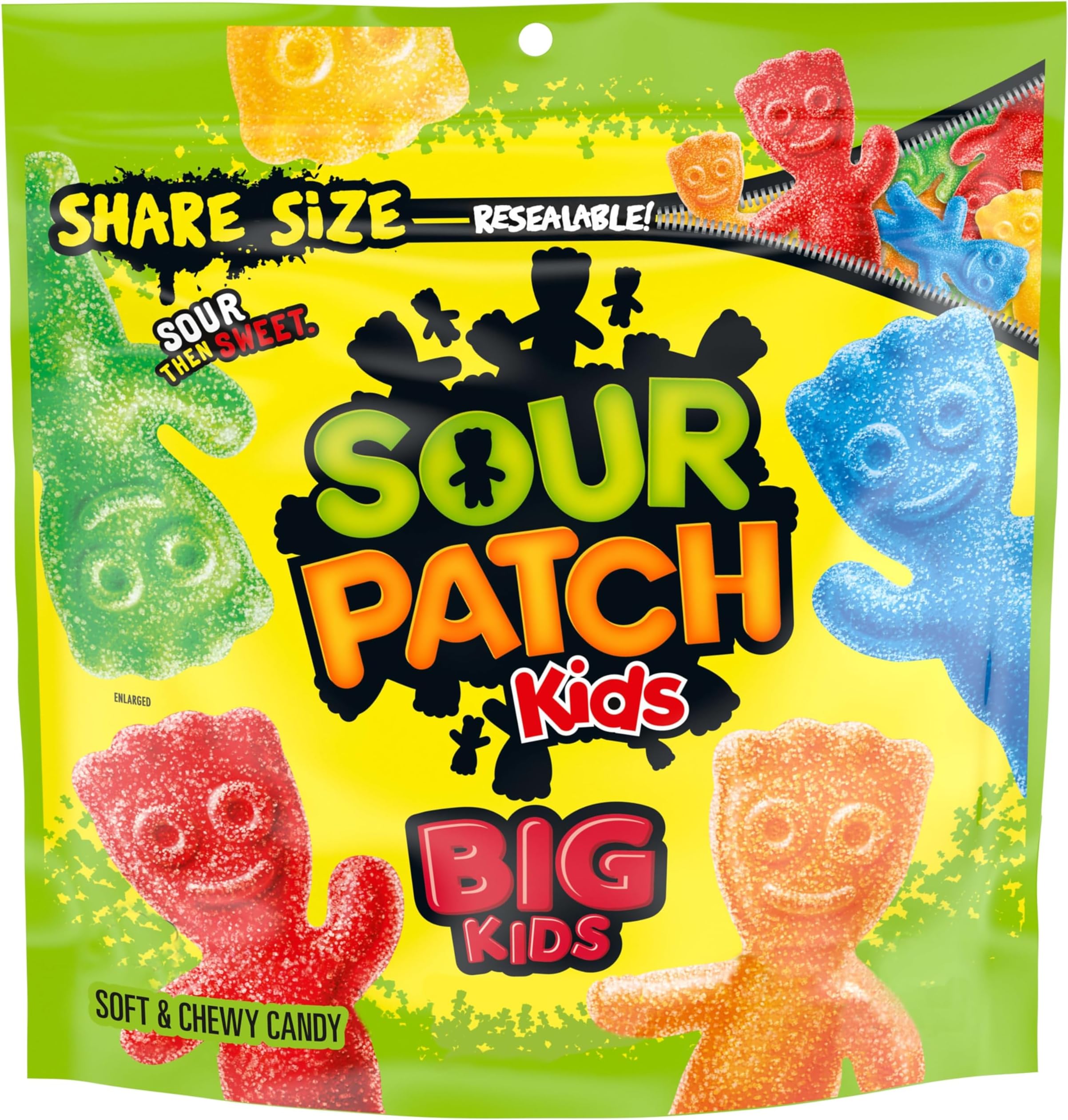 SOUR PATCH KIDS Big Kids Soft & Chewy Candy, Share Size, 12 oz