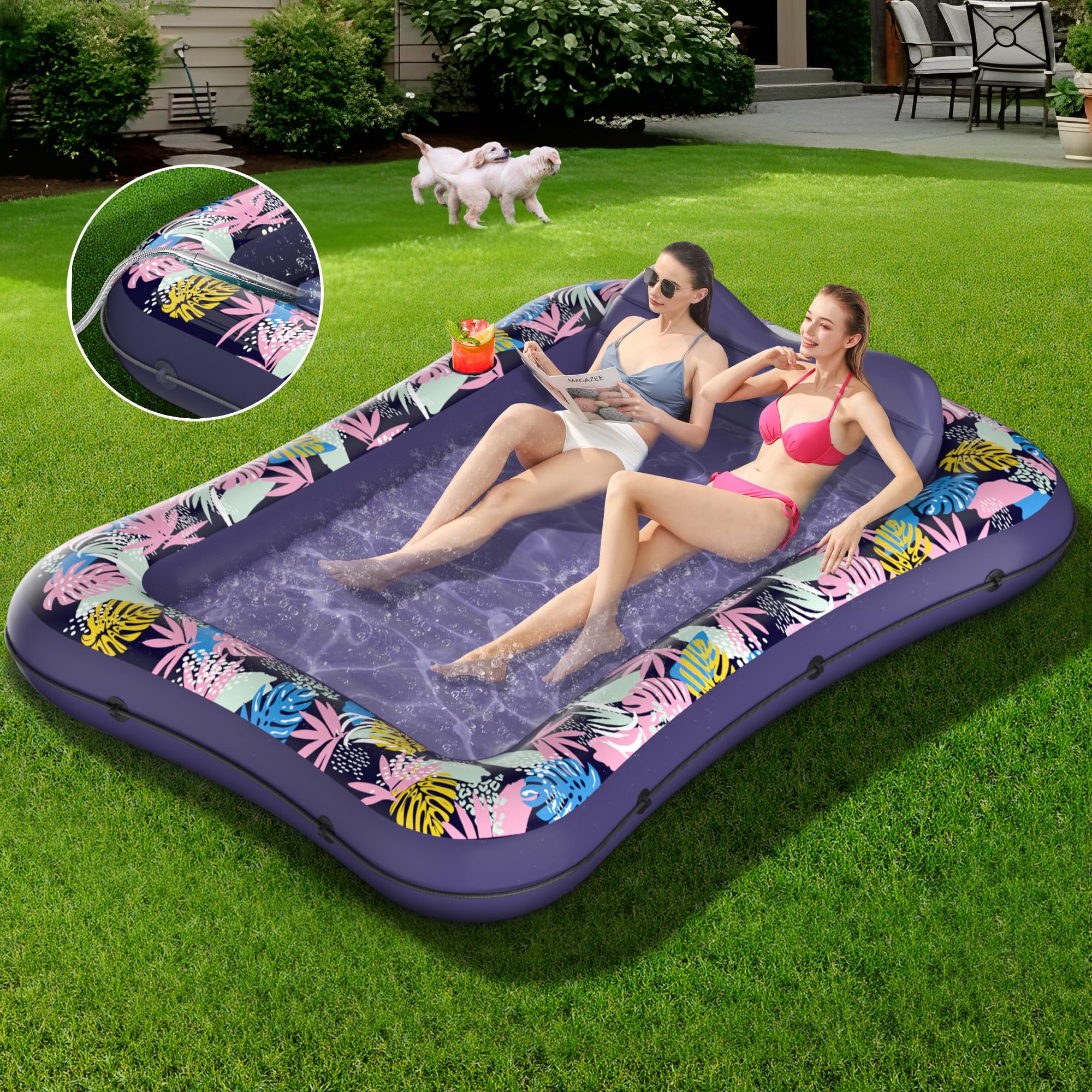 Tanning Pool Lounger Float, OKSUWATER 87