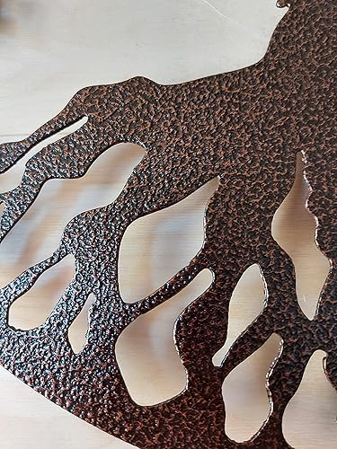 Miniatura 5 de MetalArtWallDecor Árbol de la vida arte en metal, decoración de pared grande, 40 pulgadas, cobre martillado