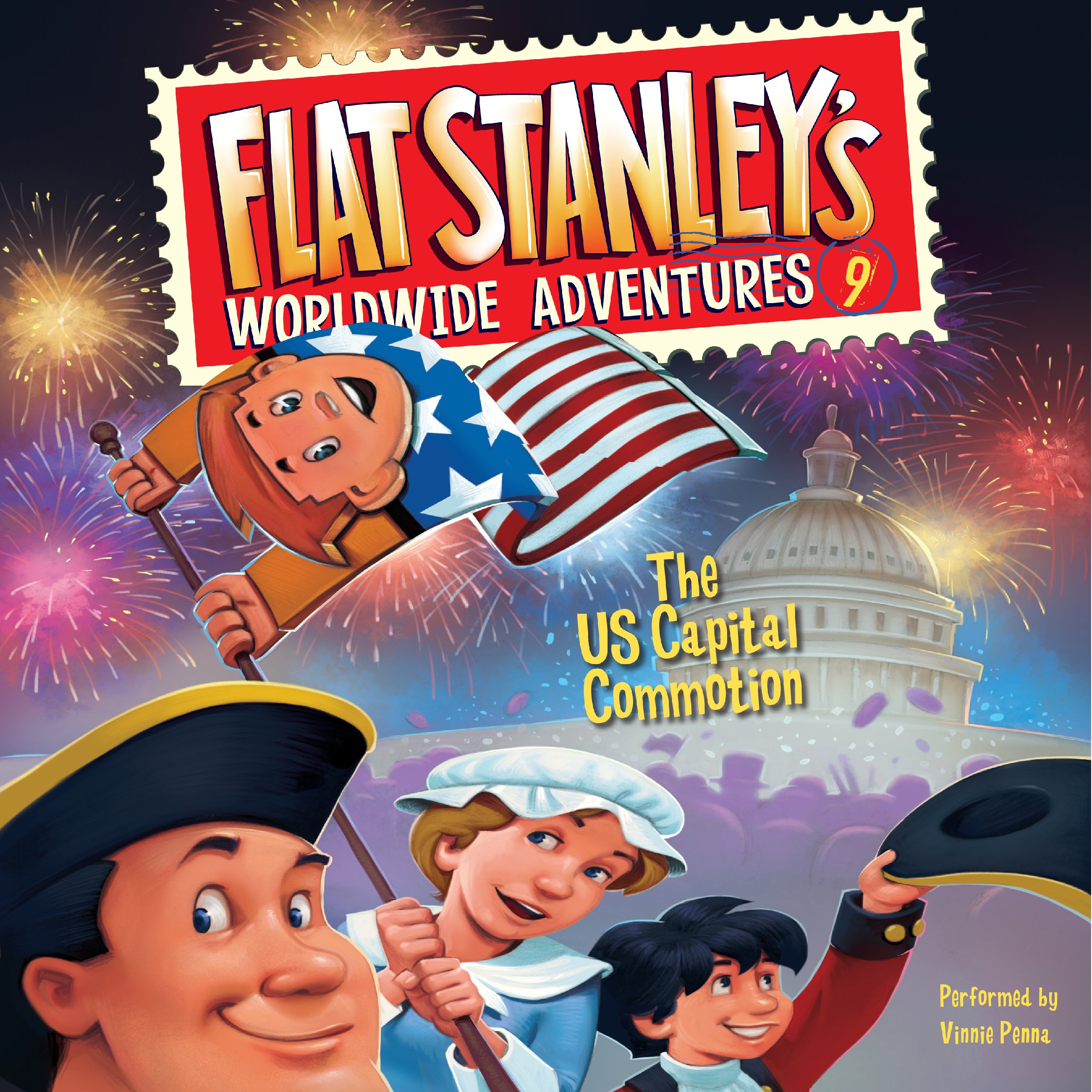 Cover art for Flat Stanley's Worldwide Adventures #9: The US Capital Commotion