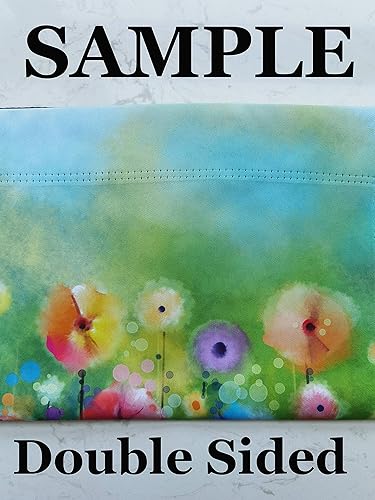 Miniatura 9 de ShineSnow Bandera abstracta de acuarela para primavera y verano, flores verdes de temporada, 28 x 40 pulgadas, poliéster de doble cara de