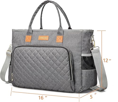 Miniatura 7 de DRHONY Bolsa de enfermera bolsas médicas grandes con muchos bolsillos para estudiantes de escuela de enfermería visitas al hogar servicio de salud