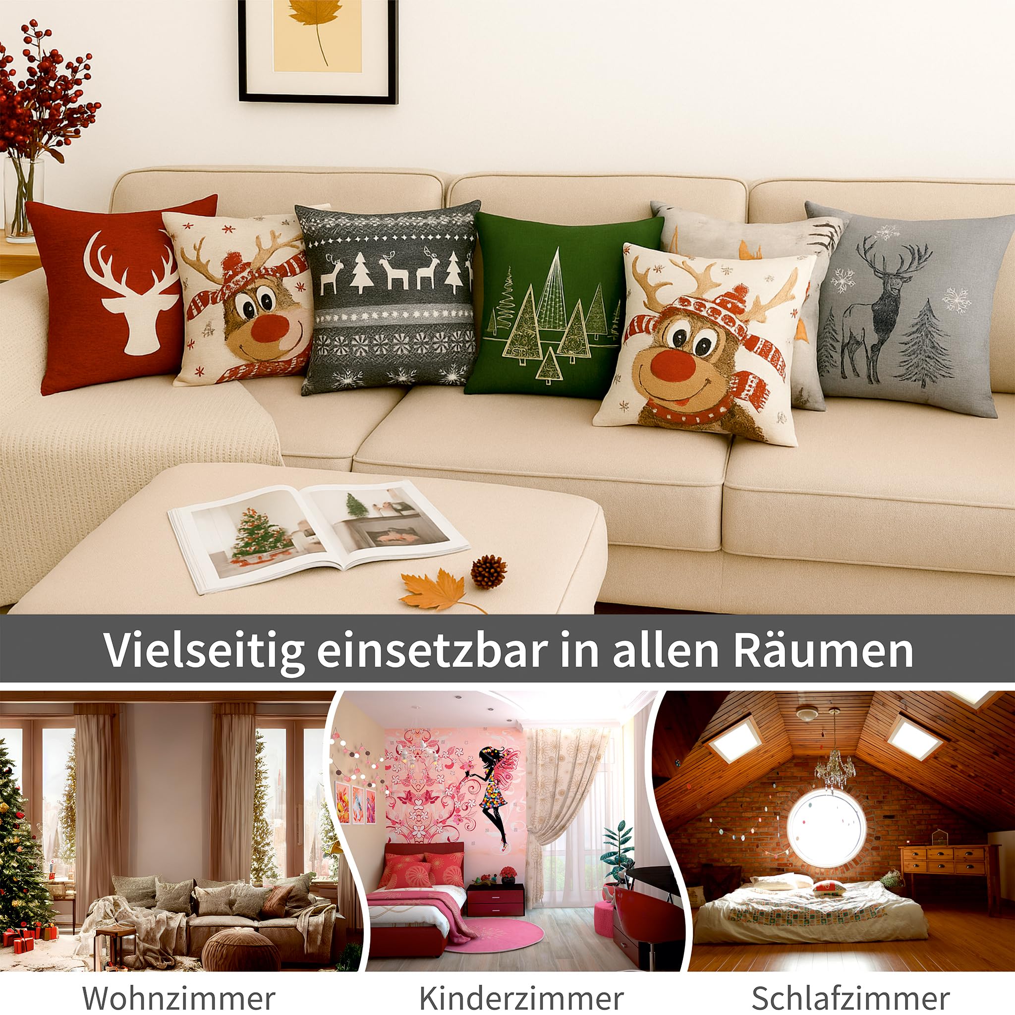 matches21 HOME & HOBBY Kissenfüllung 45x45 cm Innenkissen für Kissenhüllen - 4er Set weiche Polyester Sofa-Füllkissen