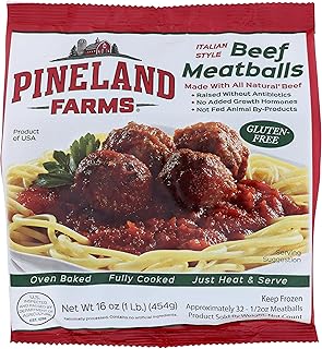 Pineland Farms Natural Meats Italian Style Beef Meatballs, 16 Oz