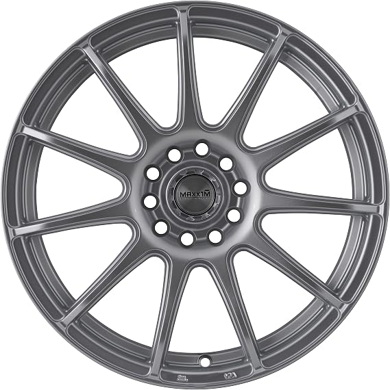 Maxxim WINNER Silver Wheel with Painted Finish (15 x 6.5 inches /5 x 100 mm, 38 mm Offset)