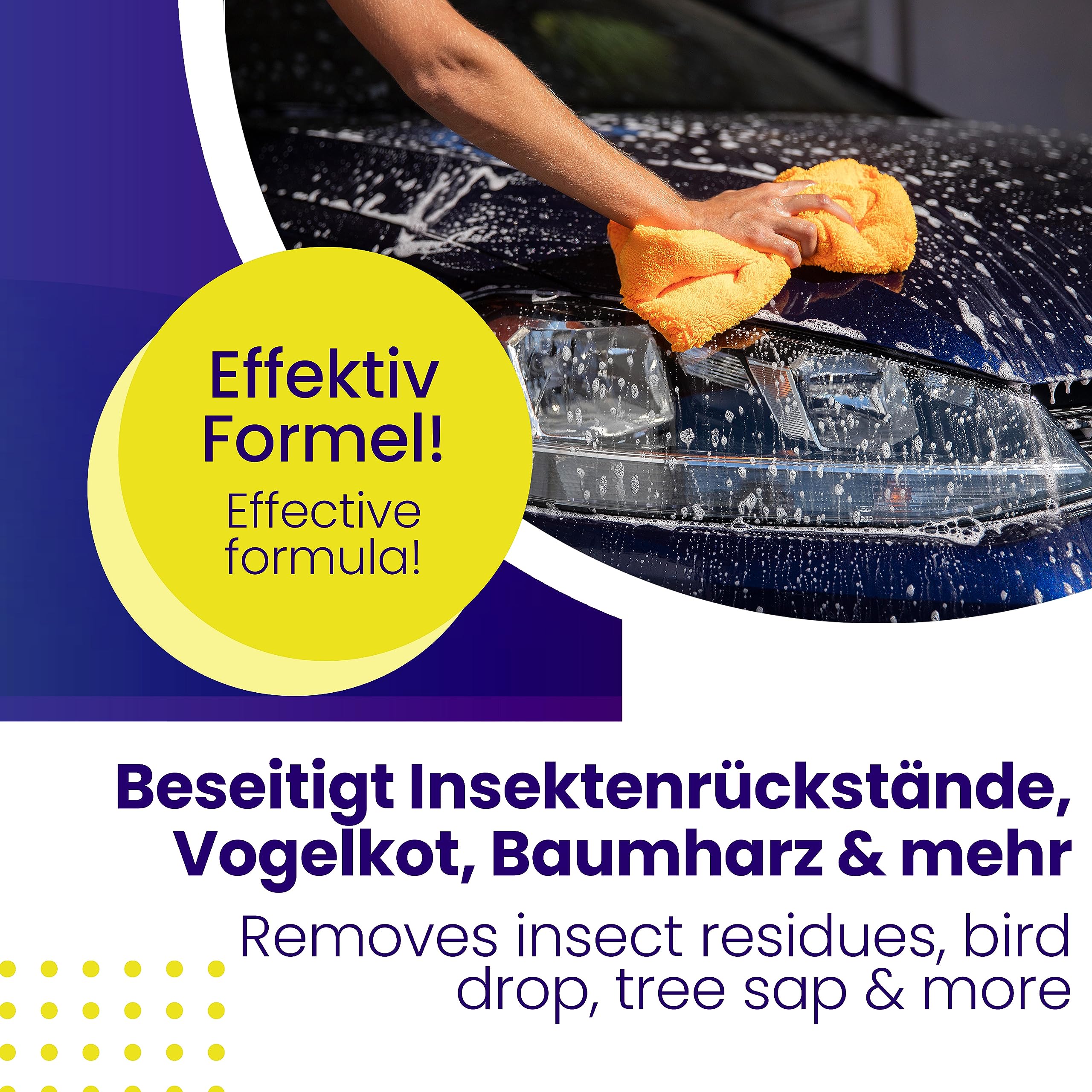 Mr. Perfect® Professioneller Insektenentferner Auto - 6x1L I Auto & Motorrad Insektenentferner - Geeignet für Lack, Glas, Kunststoff & Chrom I Lackschonender Insektenreiniger, Vorreiniger