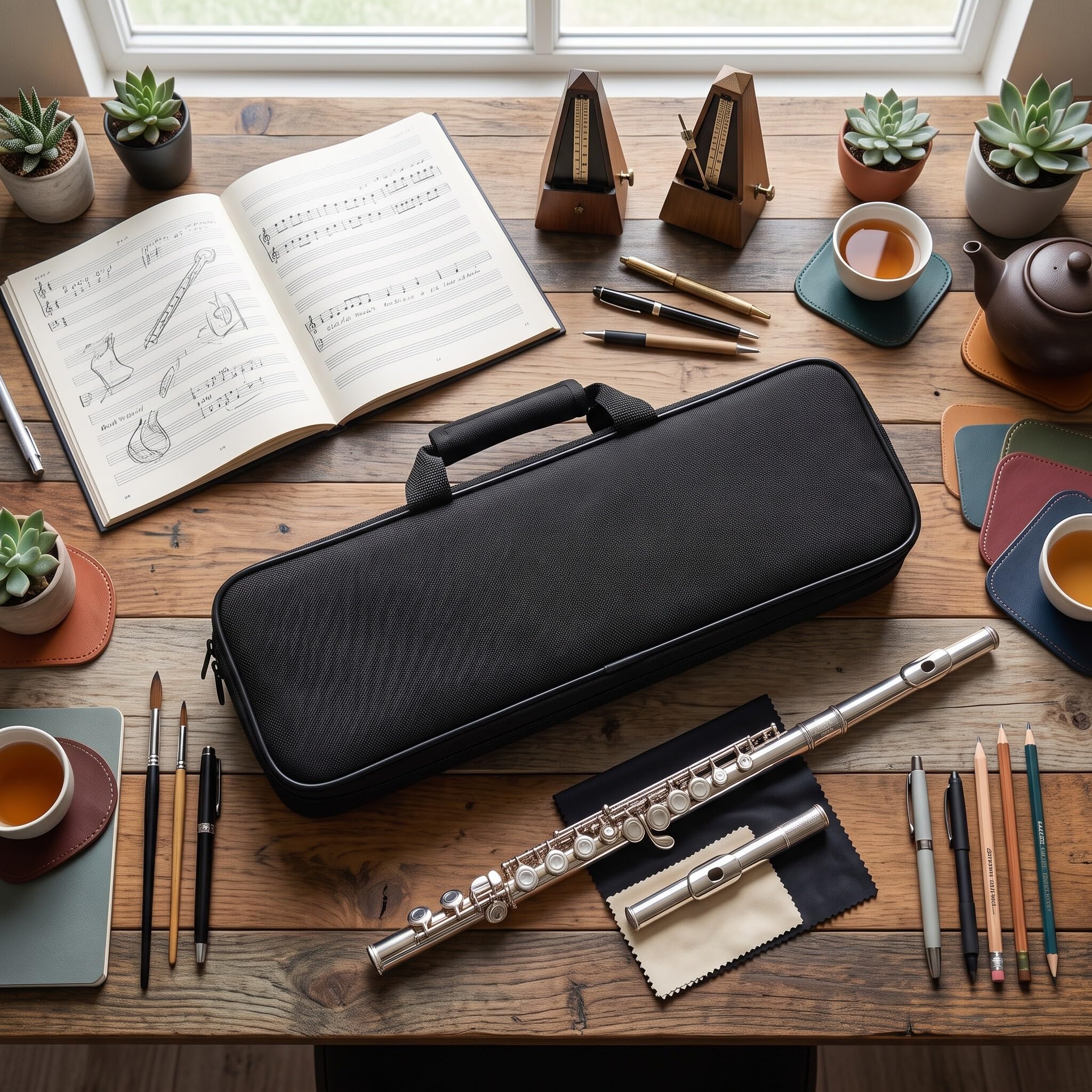 Étuis pour Flûte Étui de Transport en Tissu Oxford Accessoires pour Flûte Étanche Résistant à L'usure Léger 16 Trous Sac de Transport pour Flûte Traversière 39,5 X 12 X 7 Cm Étuis pour Flûte Étui de Transport en Tissu Oxford Accessoires pour Flûte Étanche Résistant à L'usure Léger 16 Trous Sac de Transport pour Flûte Traversière 39,5 X 12 X 7 Cm