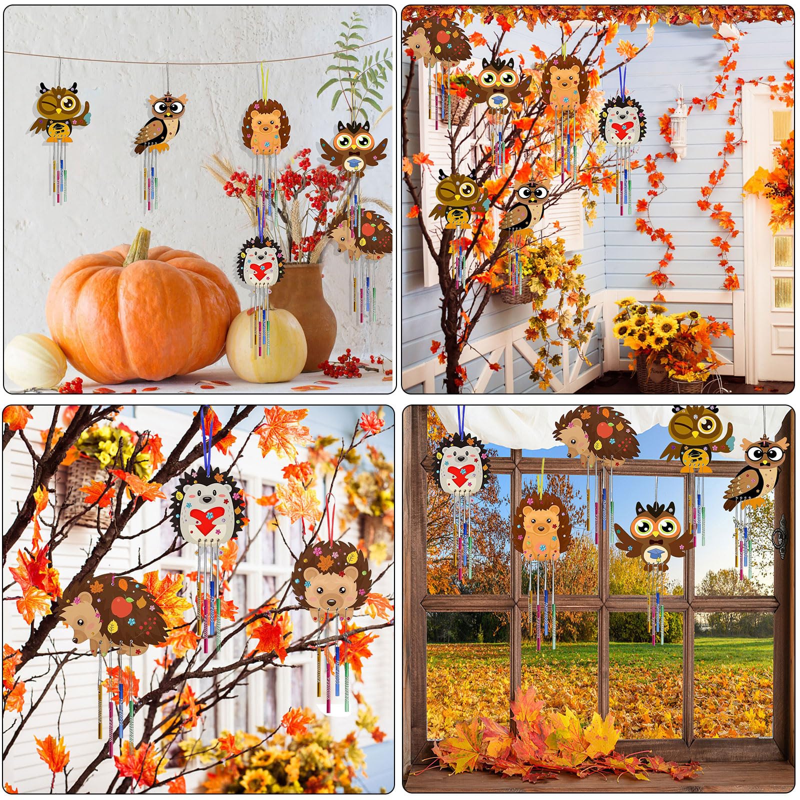 Powmag 12 pezzi per l'autunno fai da te con bambini, set creativi per l