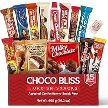 Eastanbul International Snack Box Gift, Turkish Chocolate Gift Box 15Pieces