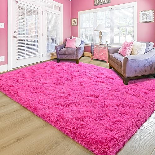 Vista 148 de JUNOVO - Alfombras de área ultra suaves de 3 x 5 pies, alfombras esponjosas para dormitorio, niños, niñas, bebés, sala de estar, suelo, cuarto