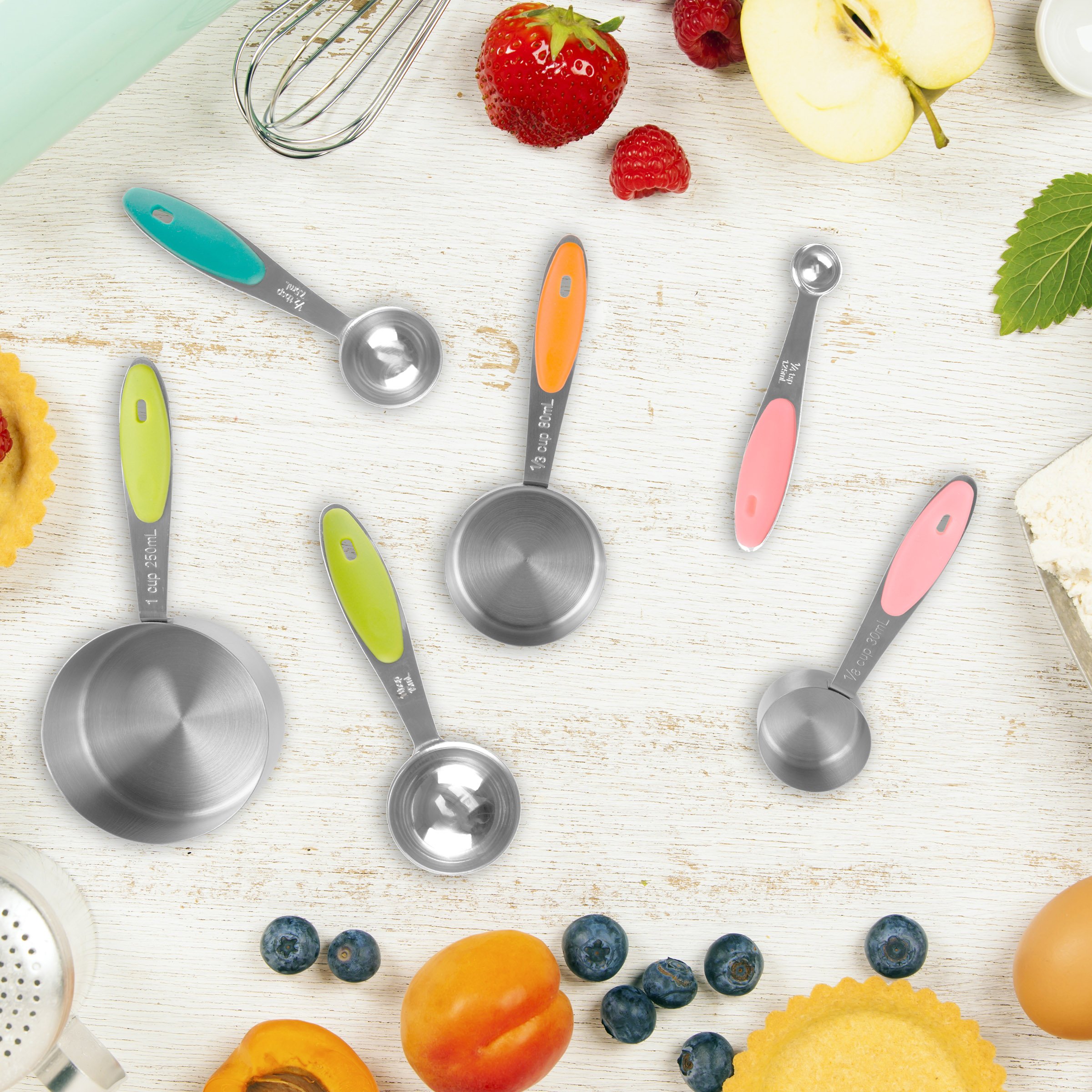 Classic Cuisine 82-KIT1036 Messbecher und Löffel-Set, Edelstahl