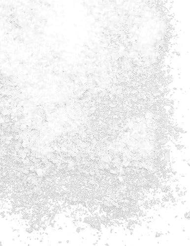 Beistle Copos de nieve falsos brillantes de 2 onzas con purpurina blanca para decoración navideña de invierno