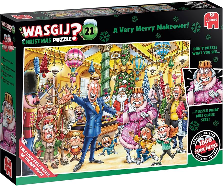 Amazon.com: Wasgij Christmas 21, A Very Merry Makeover - Festive 2