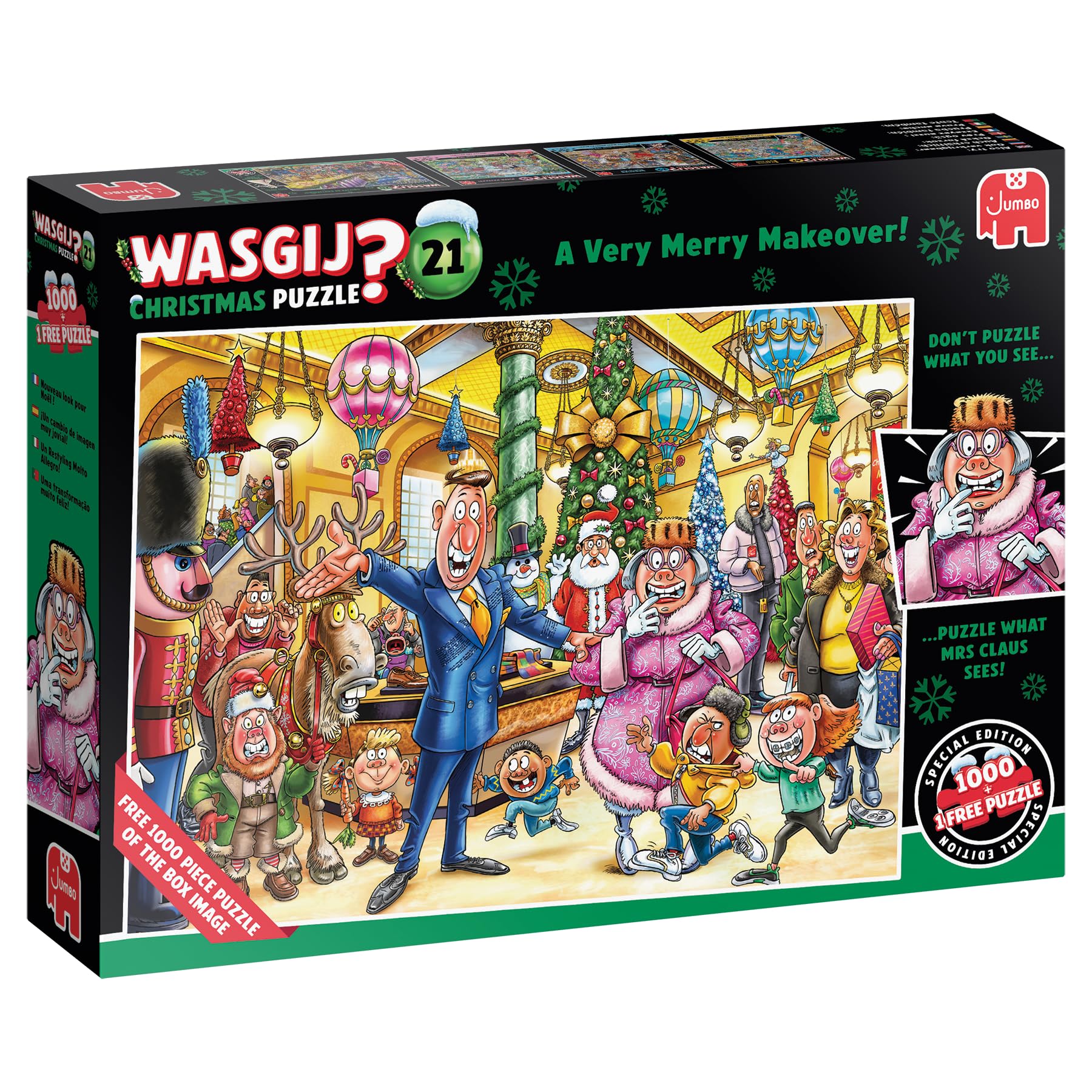 Wasgij Christmas 21, A Very Merry Makeover - Festive 2 x 1000