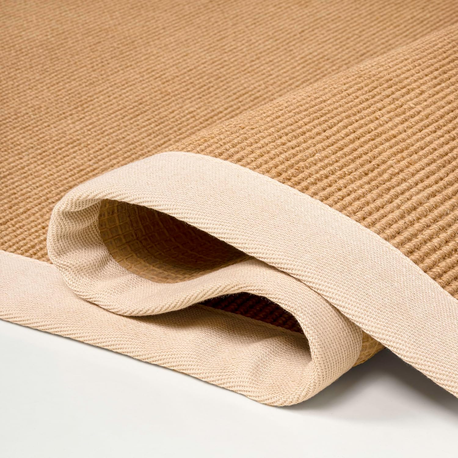 JONATHAN Y Border Jute Indoor Area Rug Natural/Beige 3X5 ft, Camden Farmhouse Cottage for Living Room, Bedroom, Kitchen, Office, Easy-Cleaning, High Traffic, Pet-Friendly, Non-Shedding KTN100A-3