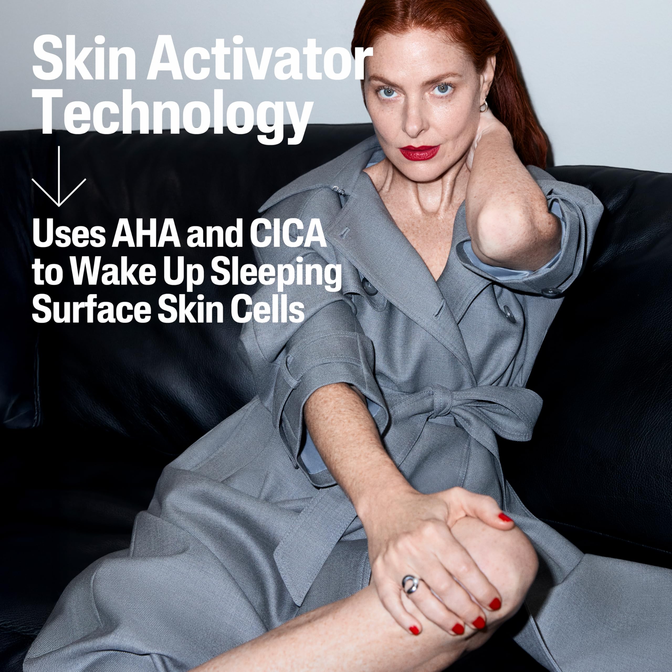 Skin Activator Crema corporal hidratante y reafirmante, 12 onzas, ácido mandélico (AHA) y Centella Asiática (CICA), hidrata y reafirma el envejecimiento de la piel, cuidado de la piel 9